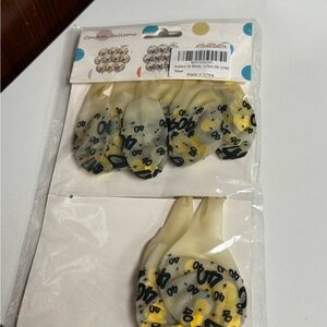 9Pcs Confetti  Balloons 40th birthday themed